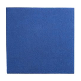 Serviette Papier Double Point 25x25cm Bleu (1400 Utés)