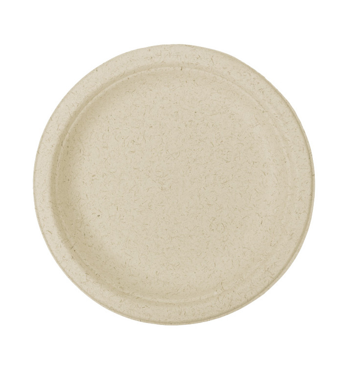 Assiette en Son de Blé Naturel Ø18cm (50 Unités) Assiette en Son de Blé Naturel Ø18cm (50 Unités)