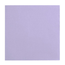 Serviette Papier Double Point 25x25cm Violet (50 Utés)