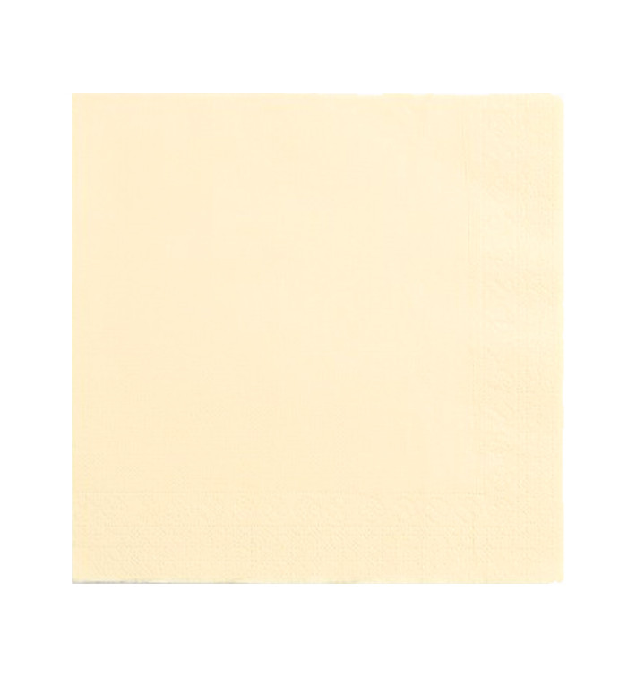 Serviette Papier Double Point 25x25cm Crème (50 Utés) Serviette Papier Double Point 25x25cm Crème (50 Utés)