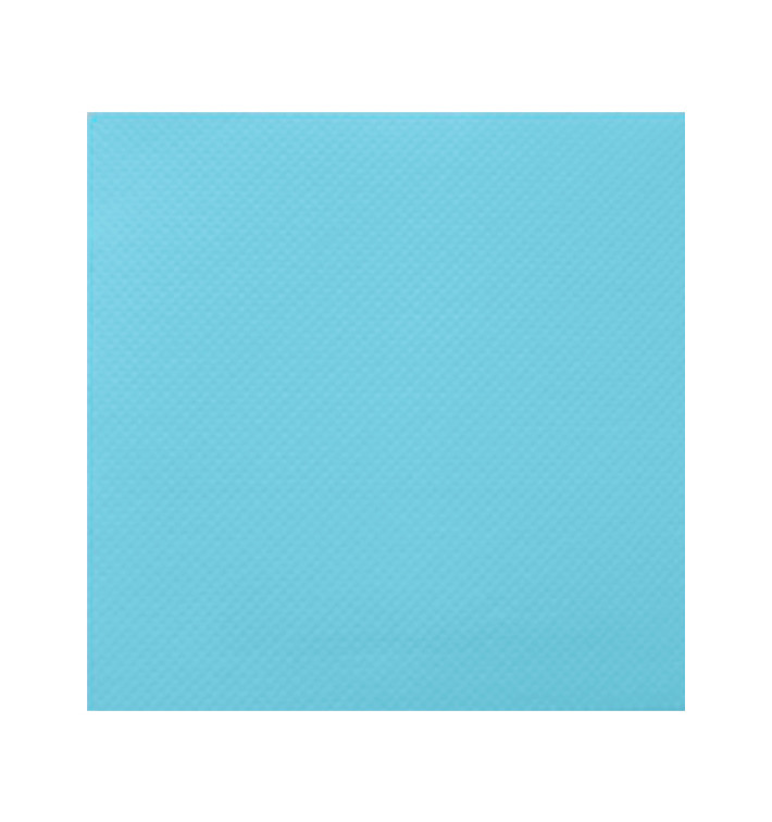 Serviette Papier Double Point 25x25cm Turquoise (50 Utés)