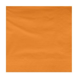 Serviette en Papier Ouate 30x30cm Orange (4500 Utés)