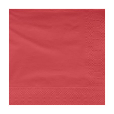 Serviette en Papier Ouate 30x30cm Rouge (100 Utés)