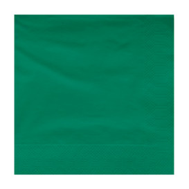 Serviette en Papier Ouate 30x30cm Vert (100 Utés)