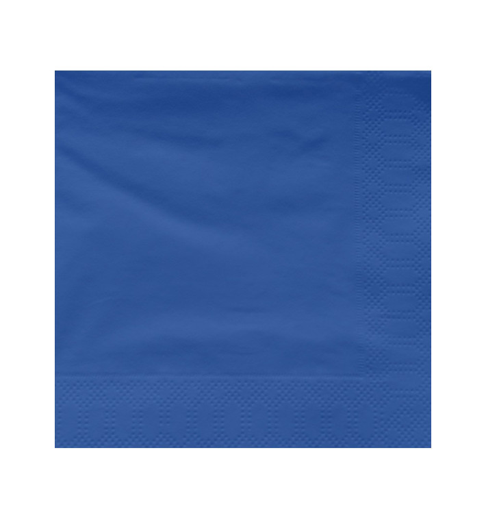 Serviette en Papier Ouate 30x30cm Bleu (4500 Utés)