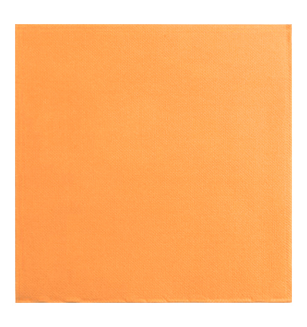 Serviette Papier Orange 2E Molletonnée 33x33cm (50 Utés)