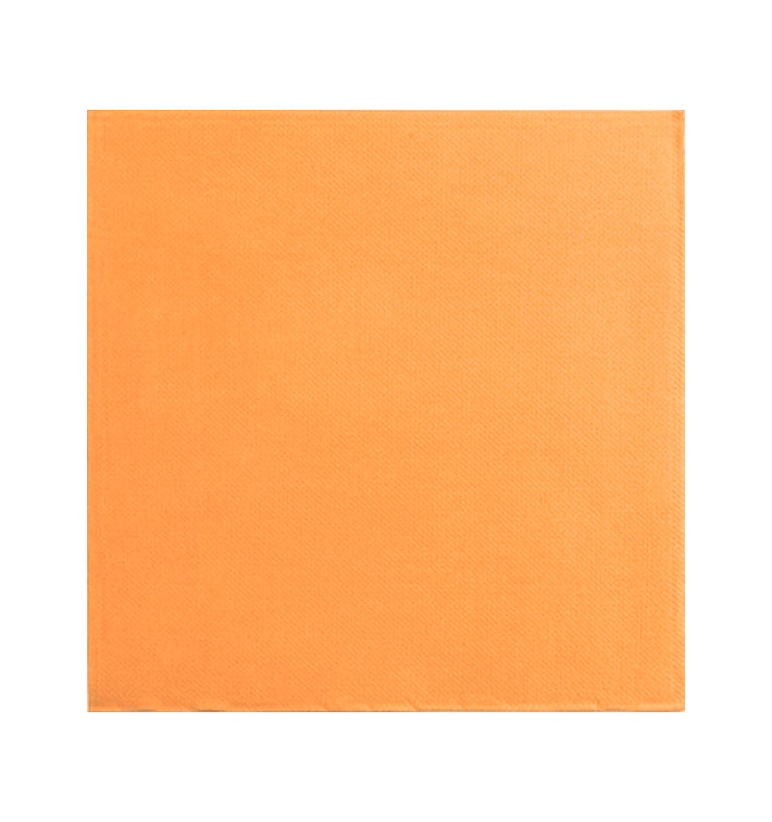 Serviette Papier Orange 2E Molletonnée 33x33cm (50 Utés) Serviette Papier Orange 2E Molletonnée 33x33cm (50 Utés)