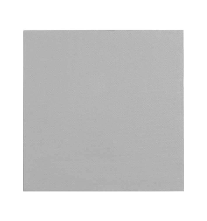 Serviette Papier Gris 2E Molletonnée 33x33cm (1350 Utés) Serviette Papier Gris 2E Molletonnée 33x33cm (1350 Utés)