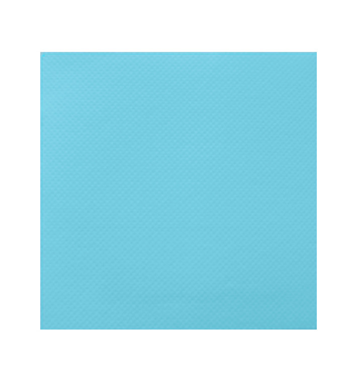 Serviette Papier Turquoise 2E Molletonnée 33x33cm (50 Utés) Serviette Papier Turquoise 2E Molletonnée 33x33cm (50 Utés)