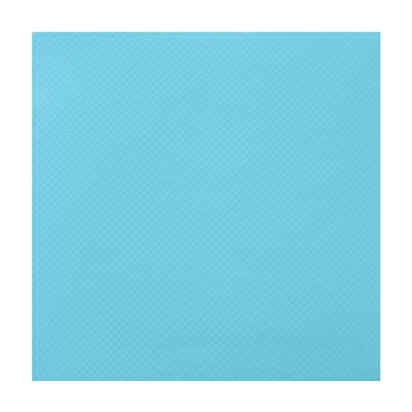 Serviette Papier Turquoise 2E Molletonnée 33x33cm (50 Utés)