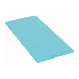 Serviette Papier Molletonnée 1/8 40X40 Celeste (50 Utés)