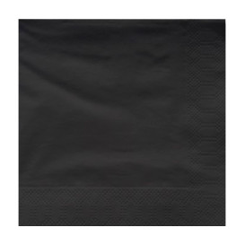 Serviette en Papier Ouate 40x40cm Noir (50 Utés)