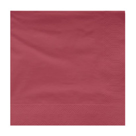 Serviette en Papier Ouate 40x40cm Bordeaux (50 Utés)