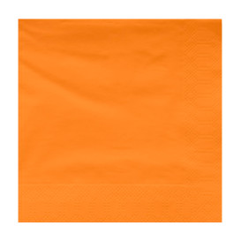 Serviette en Papier Ouate 40x40cm Orange (50 Utés)