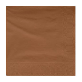 Serviette en Papier Ouate 40x40cm Marron (50 Utés)