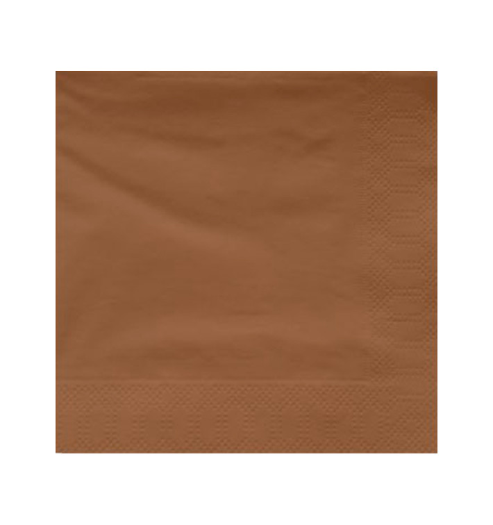 Serviette en Papier Ouate 40x40cm Marron (50 Utés) Serviette en Papier Ouate 40x40cm Marron (50 Utés)