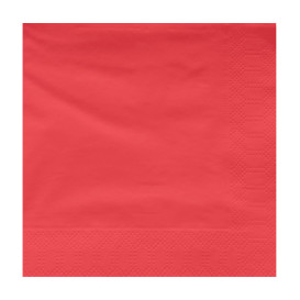Serviette en Papier Ouate 40x40 Rouge (50 Utés)