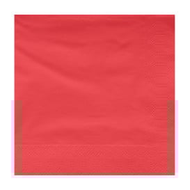 Serviette en Papier Ouate 40x40cm Rouge (1200 Utés)
