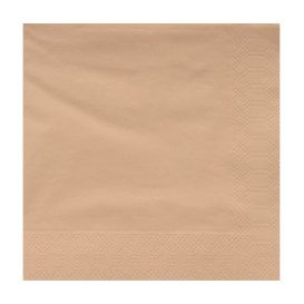 Serviette en Papier Ouate 40x40cm Crème (50 Utés)