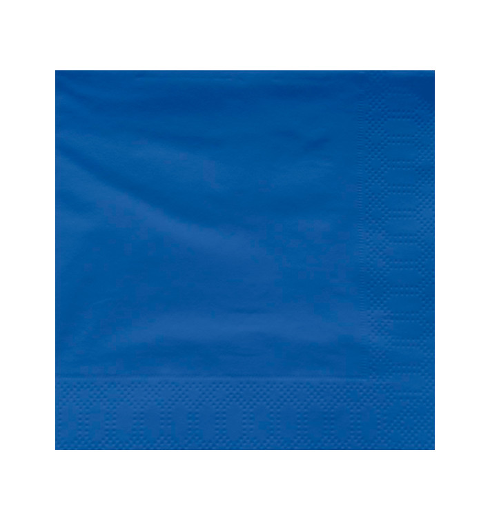 Serviette en Papier Ouate 40x40cm Bleu (1200 Utés)