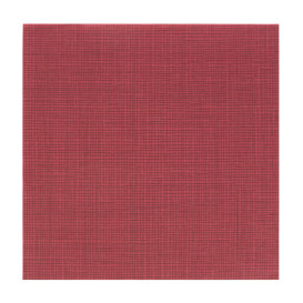 Serviette Papier Molletonnée 40x40cm "Entre Lignes" Bordeaux (50 Utés)