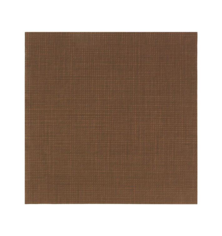 Serviette Papier Molletonnée 40x40cm "Entre Lignes" Marron (50 Utés) Serviette Papier Molletonnée 40x40cm "Entre Lignes" Marron (50 Utés)