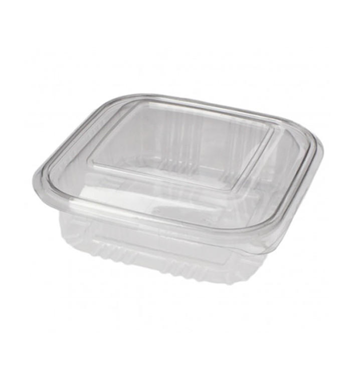 Coque Carrée avec charnière PET 370ml (900 Utés) Coque Carrée avec charnière PET 370ml (900 Utés)