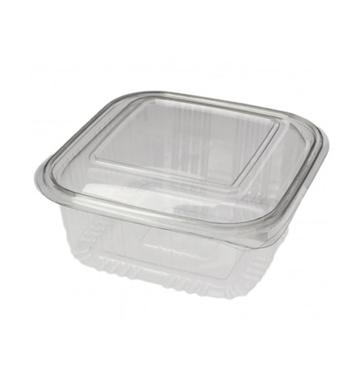 Coque Carrée avec charnière PET 500ml (900 Utés) Coque Carrée avec charnière PET 500ml (900 Utés)