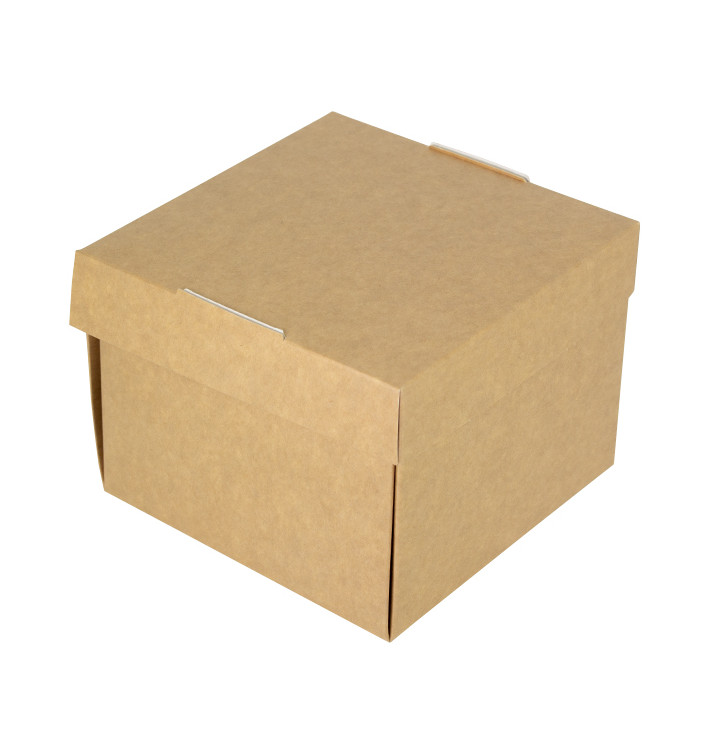 Boîte à Hamburger Gourmet Kraft 13x13x10cm (150 Utés) Boîte à Hamburger Gourmet Kraft 13x13x10cm (150 Utés)