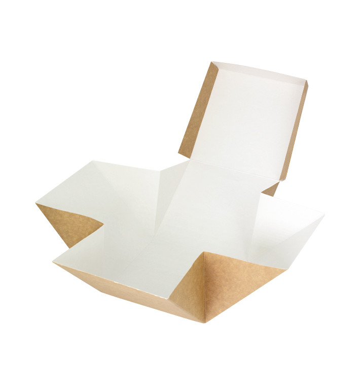 Boîte à Hamburger Gourmet Kraft 13x13x13cm (25 Utés) Boîte à Hamburger Gourmet Kraft 13x13x13cm (25 Utés)