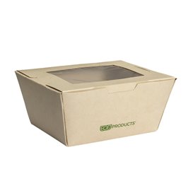 Boîte Kraft avec poignées "Gourmet Bag" 12,5x25x7,5cm (250 Utés)
