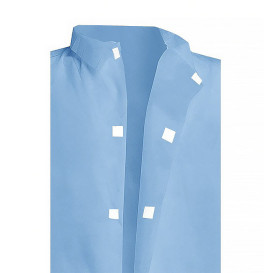 Blouse Industrielle PP Bleu Velcro et Sans Poches XL 35gr (100 Utés)