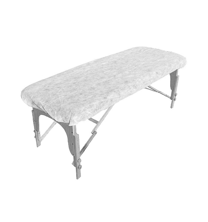 Drap Ajustable en PP Non tissé SMS 95x220cm (1 Uté) Drap Ajustable en PP Non tissé SMS 95x220cm (1 Uté)