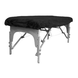 Drap Ajustable Plus PP Non tissé Noir 95x220cm (1 Uté)