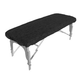 Drap Ajustable Plus PP Non tissé Noir 95x220cm (1 Uté)