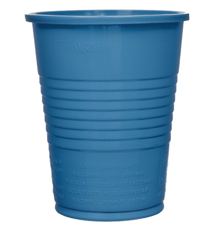 Gobelet Plastique PS Bleu Foncé 200ml Ø7cm (50 Unités) Gobelet Plastique PS Bleu Foncé 200ml Ø7cm (50 Unités)