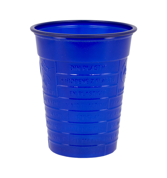 Gobelet Plastique PS Bleu Foncé 200ml Ø7cm (1500 Unités)