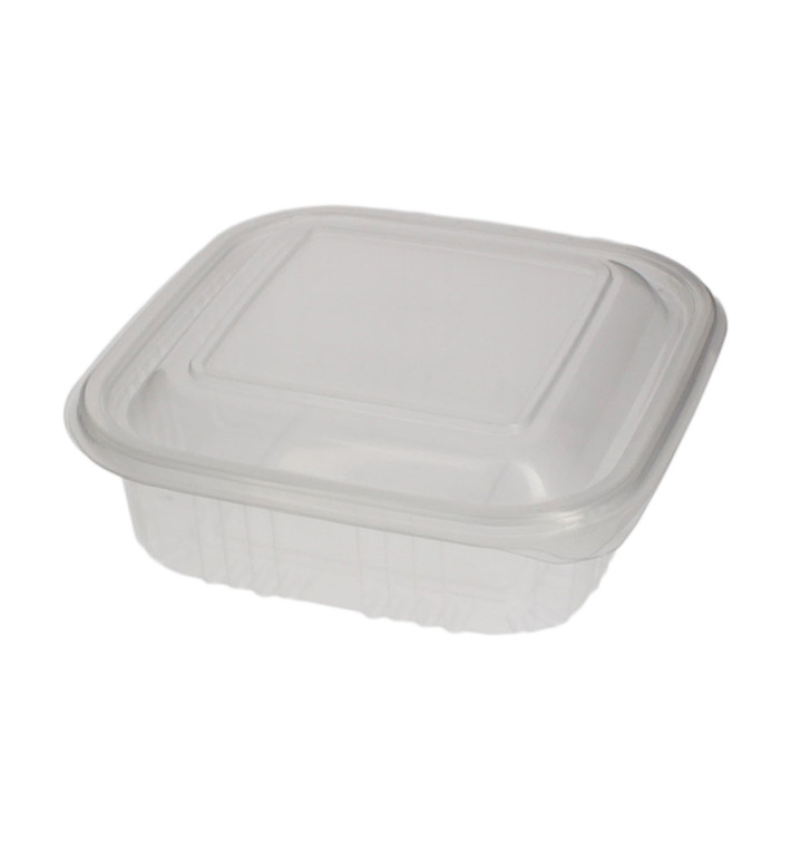 Coque Carrée avec charnière PP 370ml (900 Utés) Coque Carrée avec charnière PP 370ml (900 Utés)