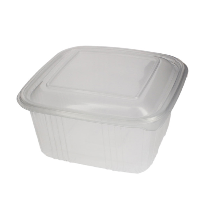 Coque Carrée avec charnière PP 750ml (600 Utés) Coque Carrée avec charnière PP 750ml (600 Utés)