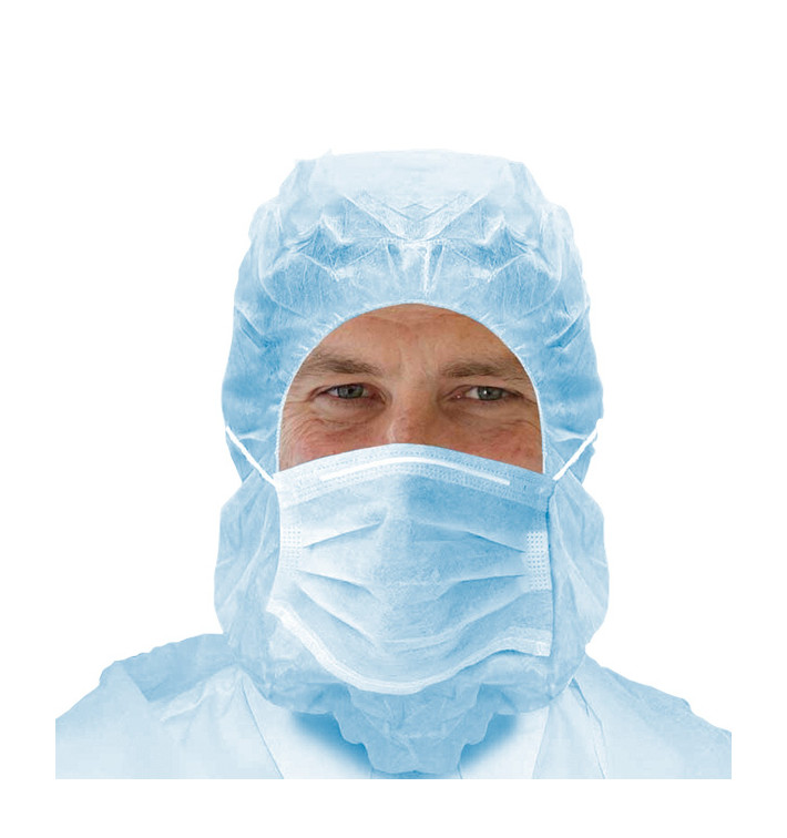 Charlotte intégrale avec Masque de 3 Couches Bleues (500 Utés) Charlotte intégrale avec Masque de 3 Couches Bleues (500 Utés)