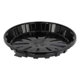 Plateau à Gâteaux APET Noir Ø16cm (35 Utés)