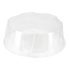 Cloche à Plateau Gâteaux APET Transparent Ø18x6cm (210 Utés)