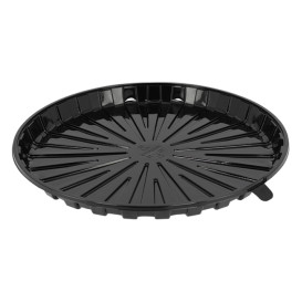 Plateau à Gâteaux APET Noir Ø31cm (90 Utés)