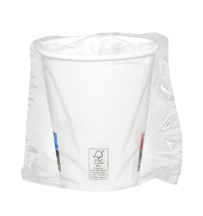 Gobelet Carton Emballé 9 Oz/280ml Blanc Ø8,1cm (30 Utés) Gobelet Carton Emballé 9 Oz/280ml Blanc Ø8,1cm (30 Utés)
