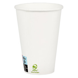 Gobelet Carton Blanc 12Oz/385ml Ø9,0cm (1000 Utés)