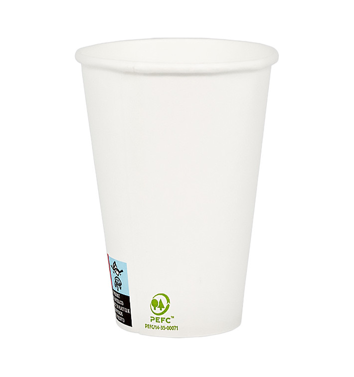 Gobelet Carton Blanc 12Oz/385ml Ø9,0cm (50 Utés) Gobelet Carton Blanc 12Oz/385ml Ø9,0cm (50 Utés)