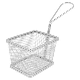 Mini friteuse de Présentation en Acier 10x9x6cm (6 Unités)