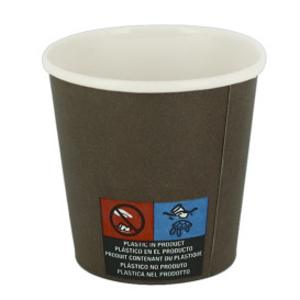 Gobelet Carton Marron 4Oz/120ml Ø6,2cm (100 Utés)