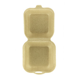 Boîte à Hamburguer XPP Crème 13,5x13,5x7cm (100 Utés)