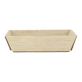 Assiette Carrée Mini en Bois 6x6x1,5cm (20 Utés)